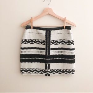 Madewell tribal print mini skirt 143